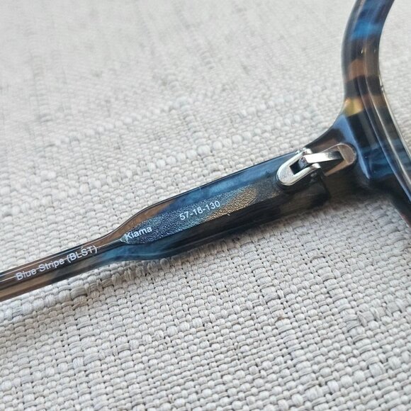 Trina Turk Ladies Eyeglasses Sunglasses Frame BLUE STRIPE KIAMA Glasses Eyewear - Picture 10 of 12